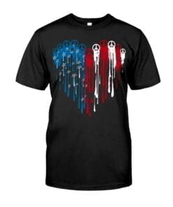Hippie Happy Independence Dayv Unisex T-shirt