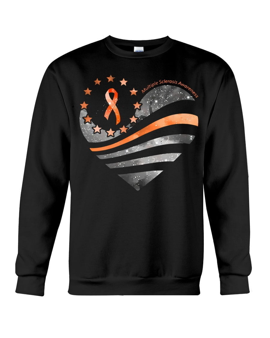 Multiple Sclerosis Awareness Crewneck Sweatshirt Multiple Sclerosis Awareness Crewneck Sweatshirt