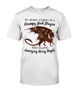 My Spirit Animal Is A Grumpy Book Dragon Unisex T-shirt