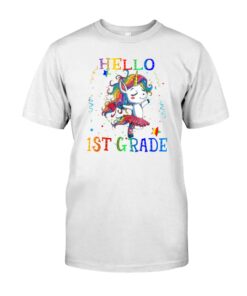 Hello 1St Grade Unicorn Unisex T-shirt