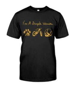 I'm A Simple Woman Cycle Dog Unisex T-shirt