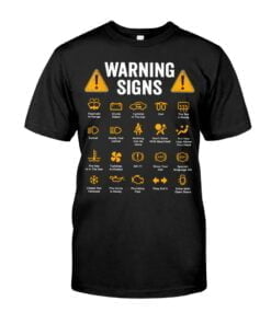 Warning Signs In The Car Unisex T-shirt