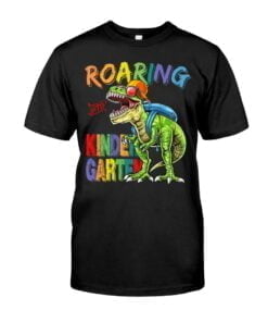 Roaring Kinder Garter Dinosaur Unisex T-shirt