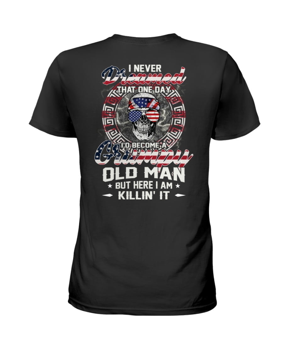 I Never That One Day To Become Super Dar Old Man Ladies Tee I Never That One Day To Become Super Dar Old Man Ladies Tee