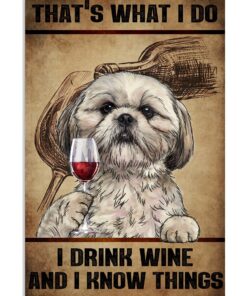 That's What I Do I Drink Wine And I Know Things Poster
