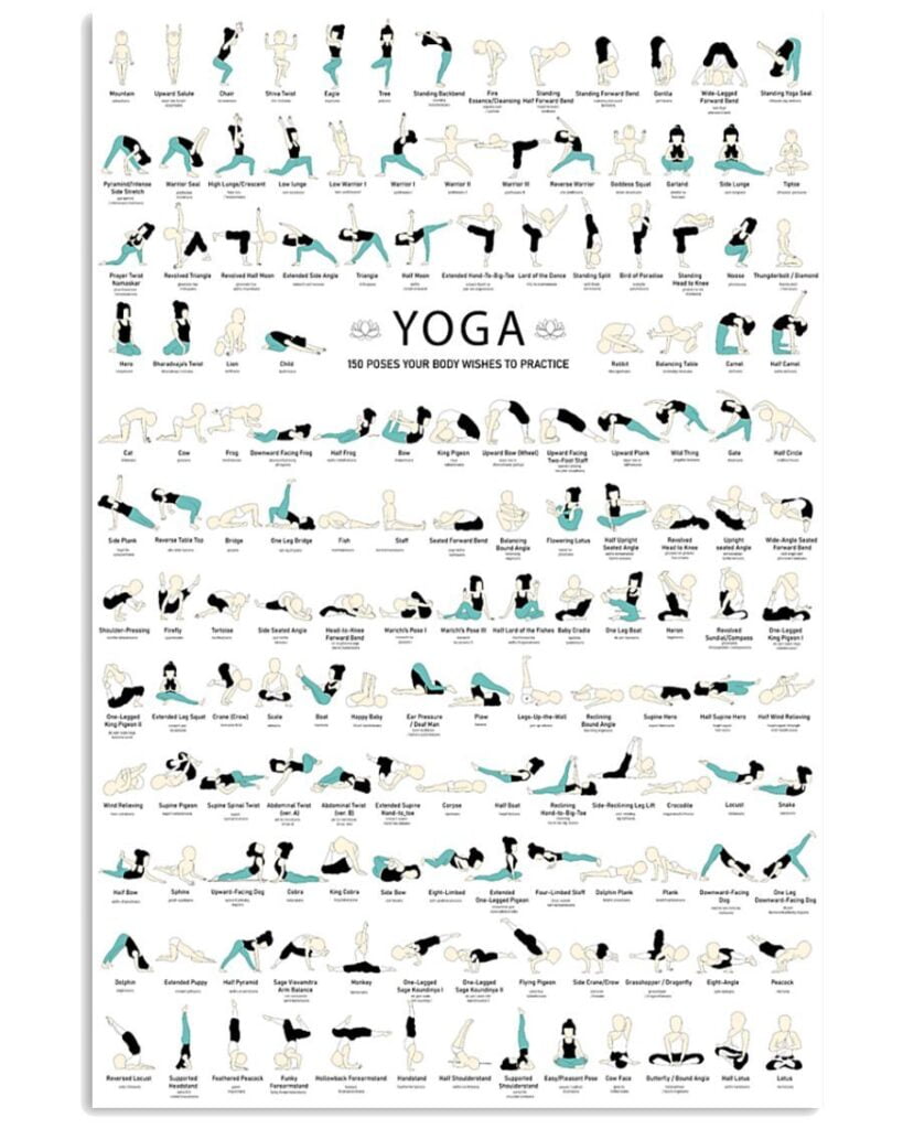 150 Poses For Yoga Lovers | Teetiv.com