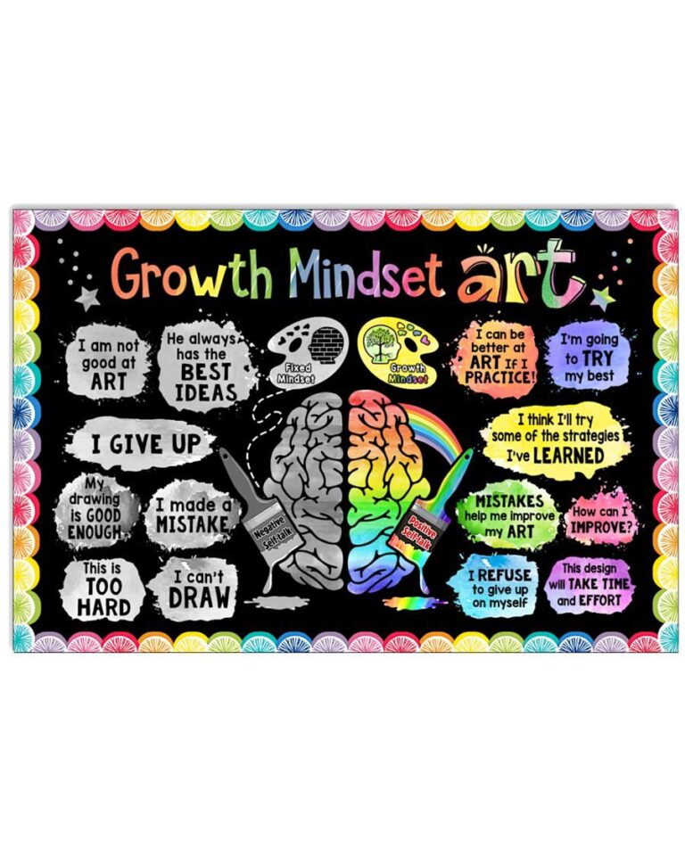 Growth mindset art - Back to school | Teetiv.com