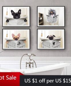 Poster Prints Toilet Room-Decor Funny Bathroom Picture Poster