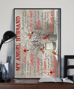 Angel Husband Cardinal I Will Miss You Poster