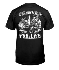 Husband Wife Riding Partners For Life Unisex T-shirt