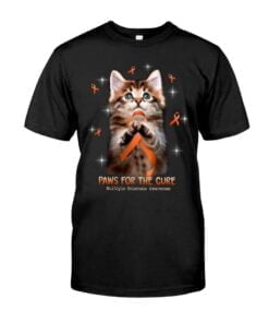 Paws For The Cure Multiple Sclerosis Awareness Cat Unisex T-shirt