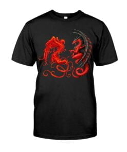 Dragon And Phoenix Unisex T-shirt