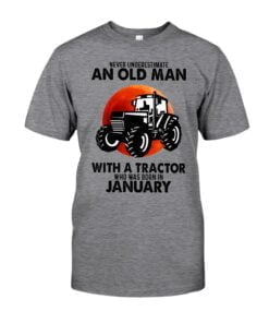 Never Underestimate An Old Man With A Tractor Unisex T-shirt