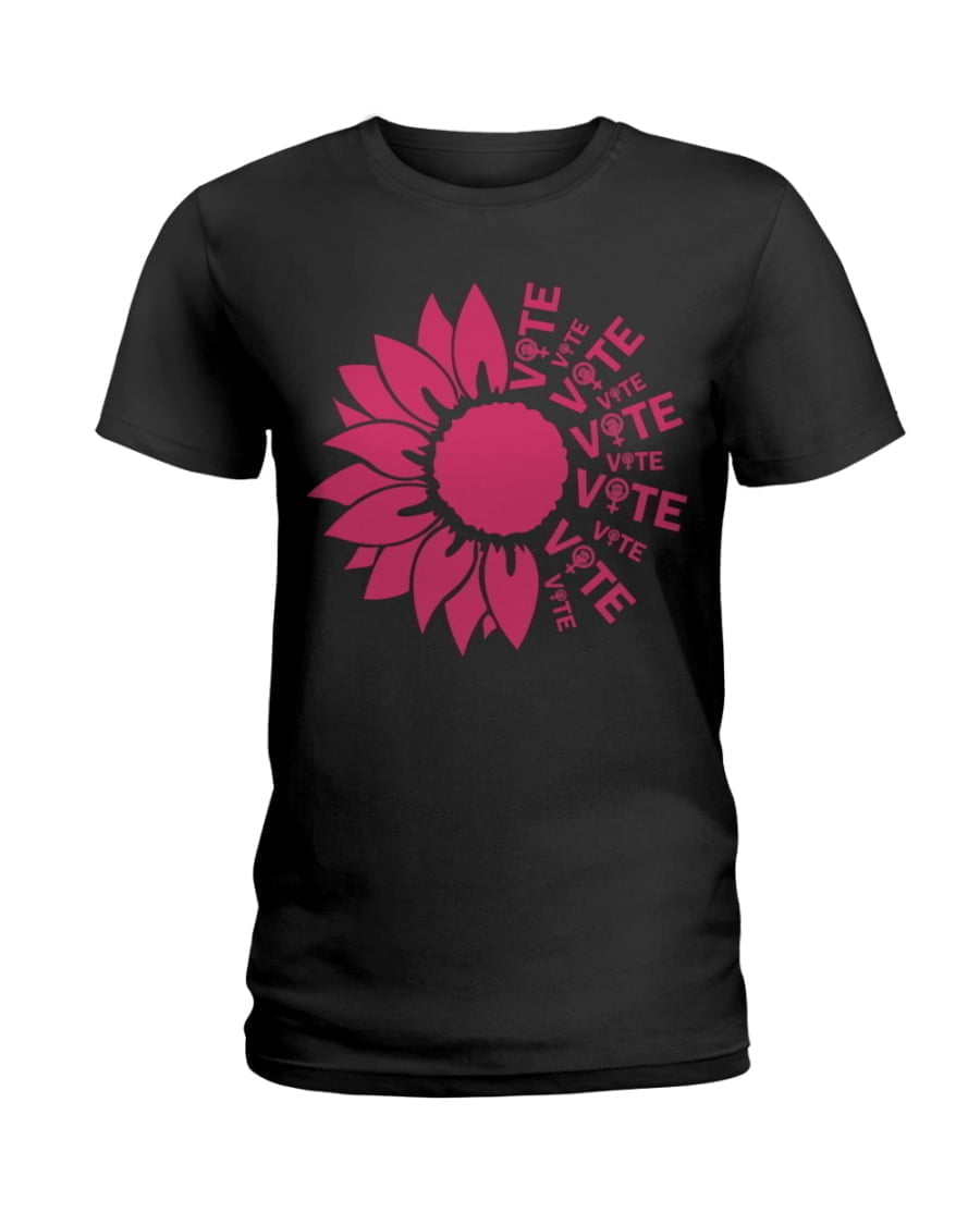 Vote Flower Ladies Tee Vote Flower Ladies Tee
