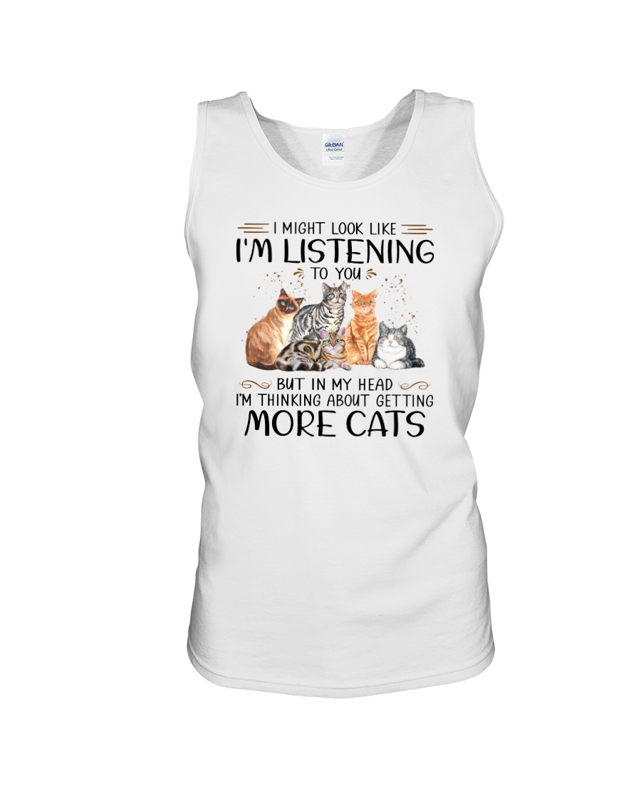 I Might Look Like I'm Listening To Cats Unisex Tank I Might Look Like I'm Listening To Cats Unisex Tank