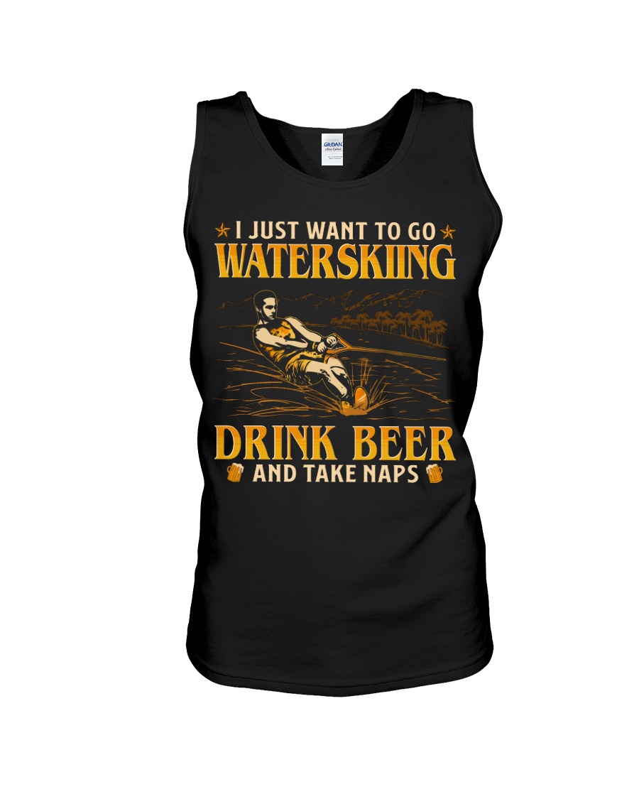 Waterskiing Drink Beer And Take Naps Unisex Tank Waterskiing Drink Beer And Take Naps Unisex Tank