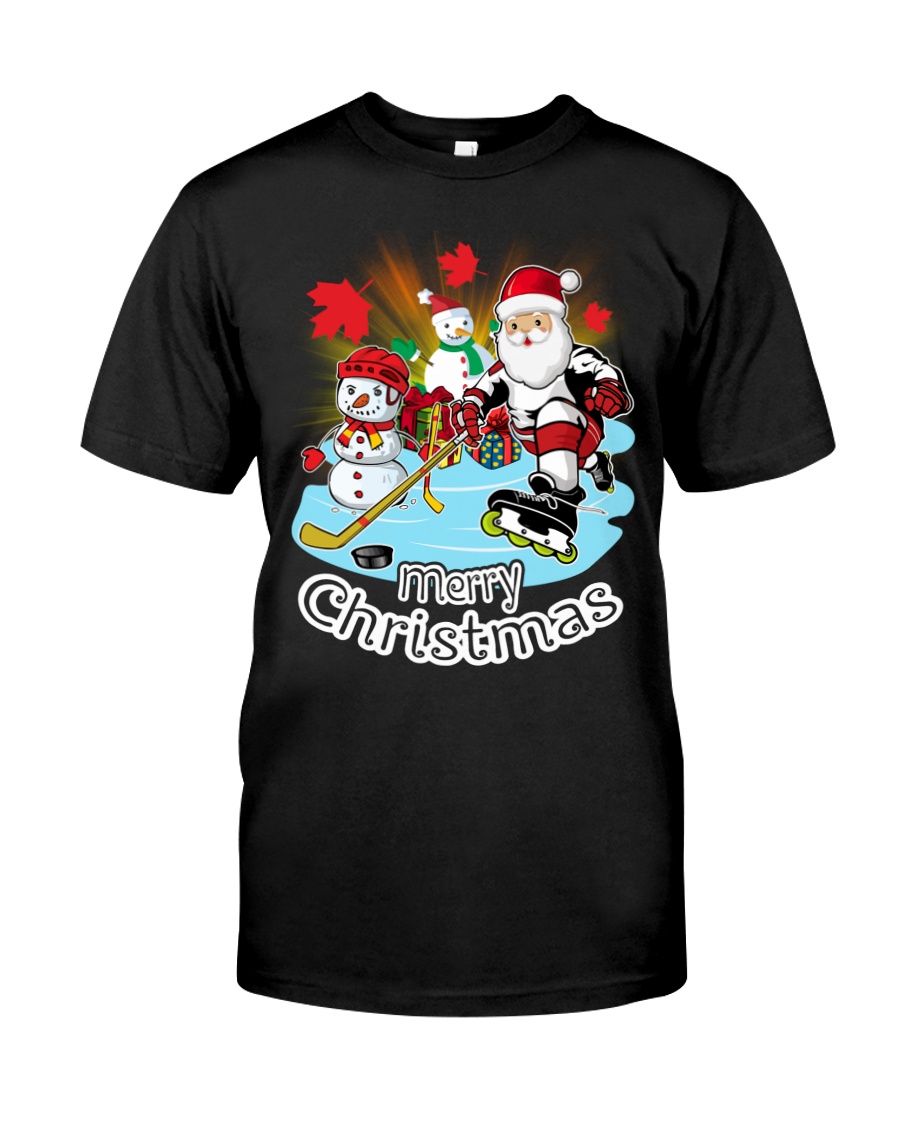 Canada Ice Hockey Merry Christmas Unisex T-shirt Canada Ice Hockey Merry Christmas Unisex T-shirt