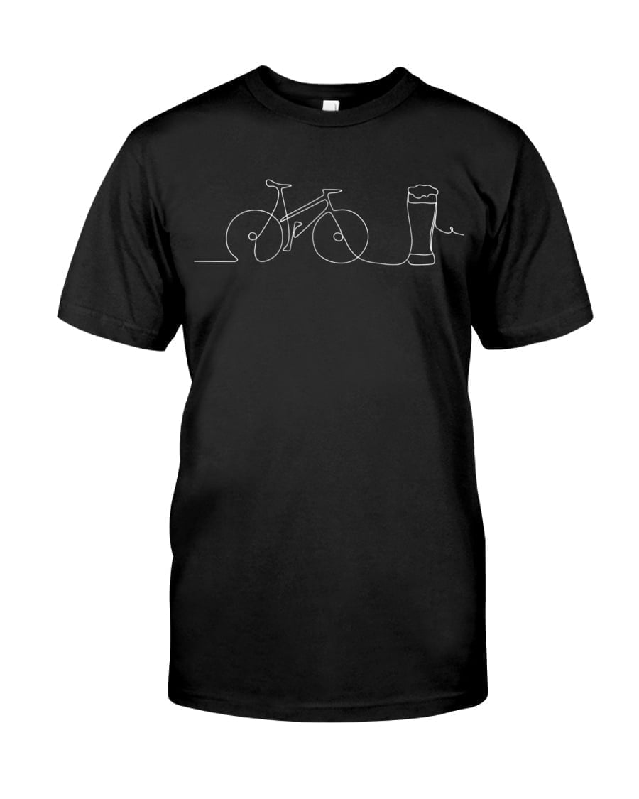 Bike And Beer One Line Unisex T-shirt Unisex T-shirt Unisex T-shirt Bike And Beer One Line Unisex T-shirt