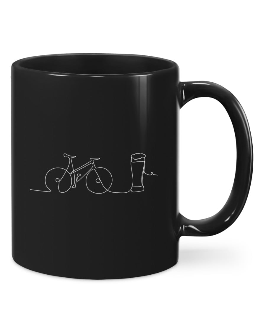 Bike And Beer One Line Mugs Mug Mug Bike And Beer One Line Mugs