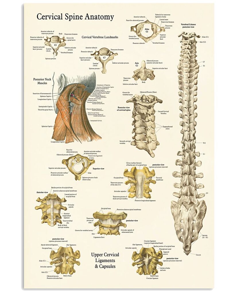 Chiropractic Cervical Spine And Vertebrae Anatomy | Teetiv.com