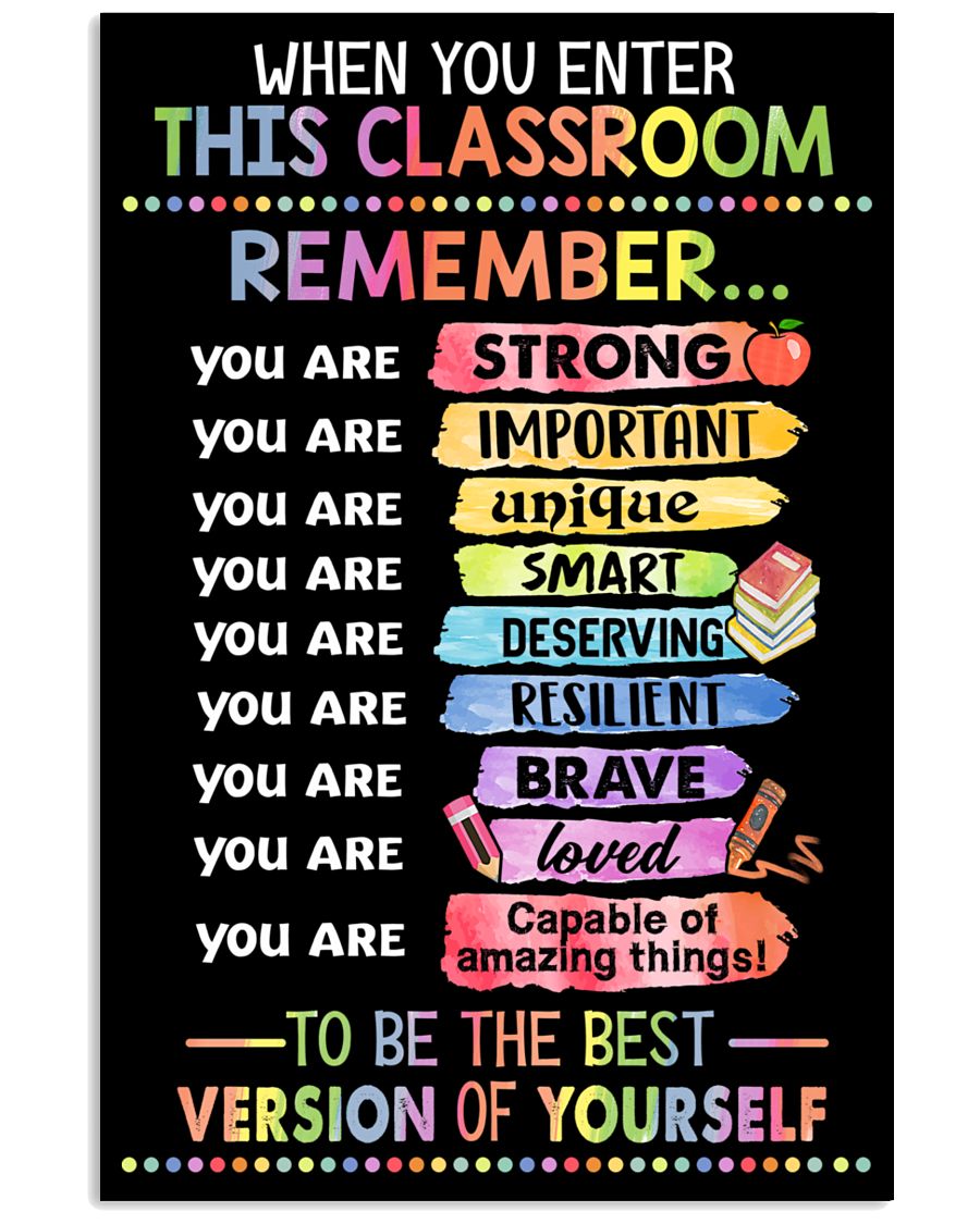 Teacher Classroom Positive Affirmation Remember You Are 