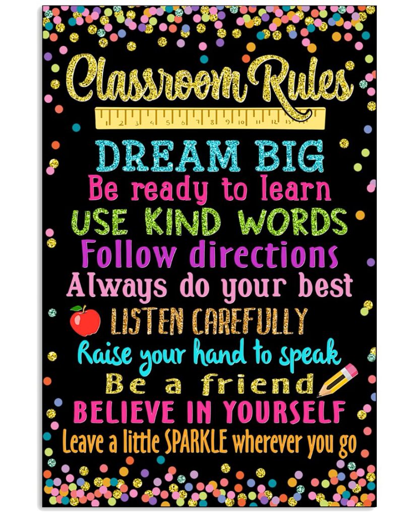 Teacher Classroom Classroom Rules Back To School | Teetiv.com