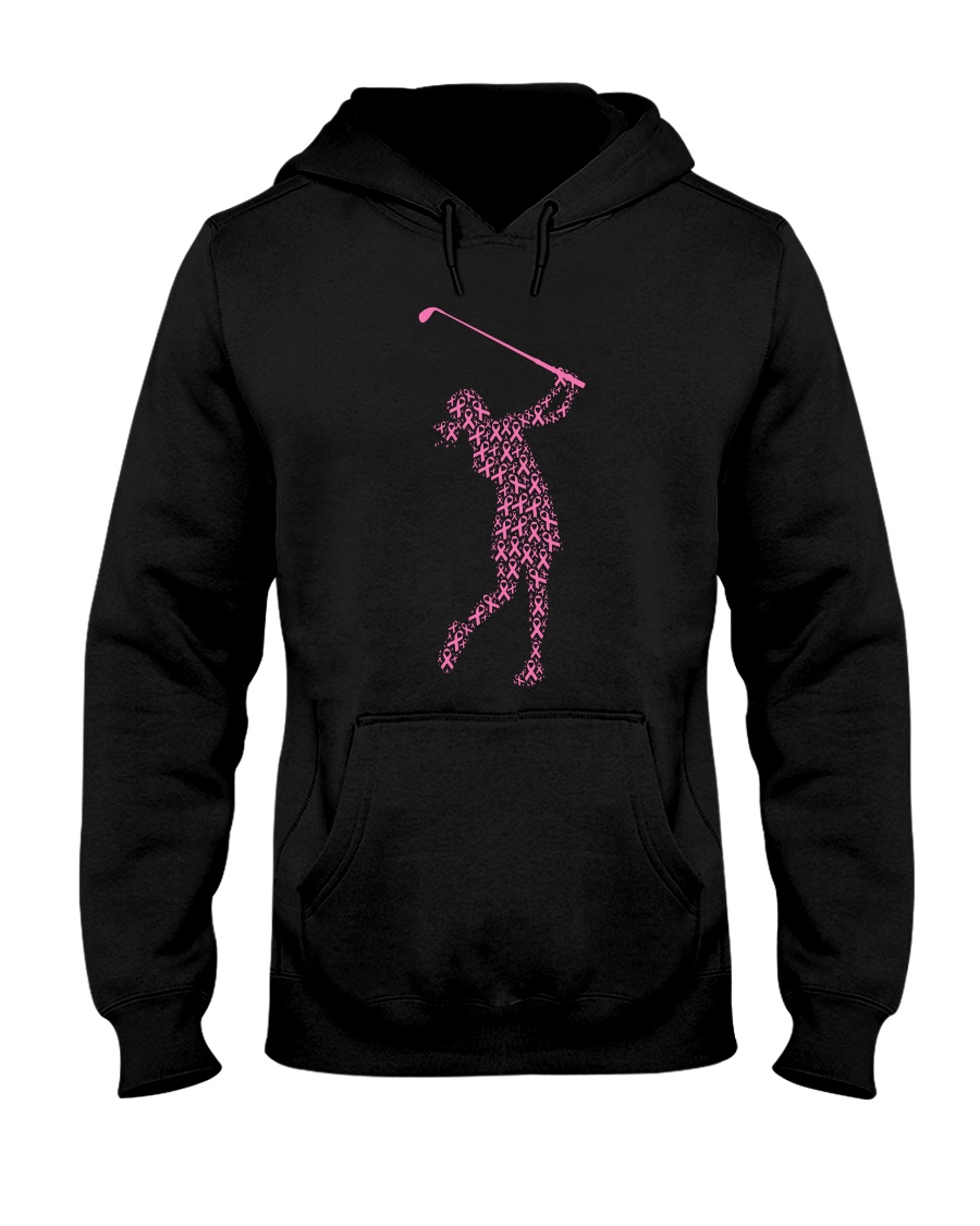 Golf Womens Breast Cancer Awareness Pink Unisex Hoodie Golf Womens Breast Cancer Awareness Pink Unisex Hoodie