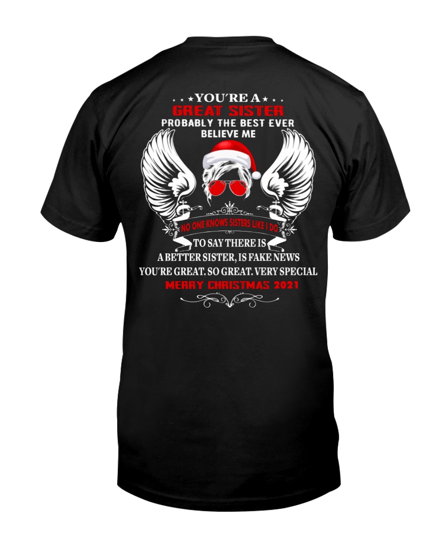You're A Great Sister Christmas Unisex T-shirt You're A Great Sister Christmas Unisex T-shirt