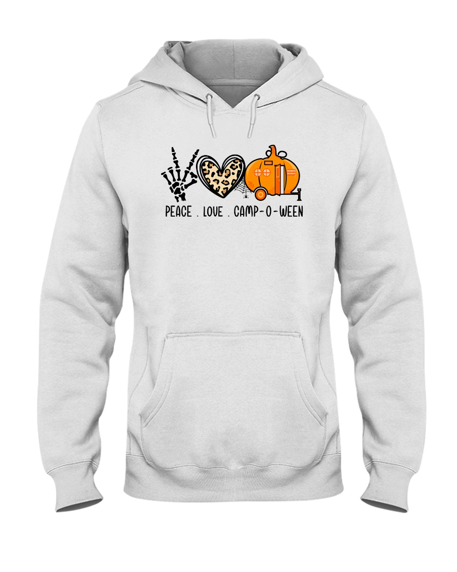 Peace Love Camp O Ween Camping Halloween Unisex Hoodie Peace Love Camp O Ween Camping Halloween Unisex Hoodie
