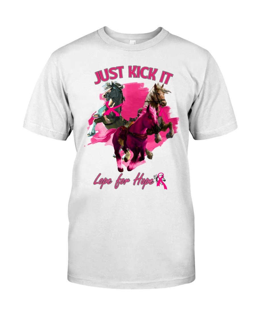 Breast Cancer Awareness Just Kick It Lope For Hope Unisex T-shirt Breast Cancer Awareness Just Kick It Lope For Hope Unisex T-shirt