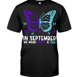 In September We Wear Teal & Purple Unisex T-shirt