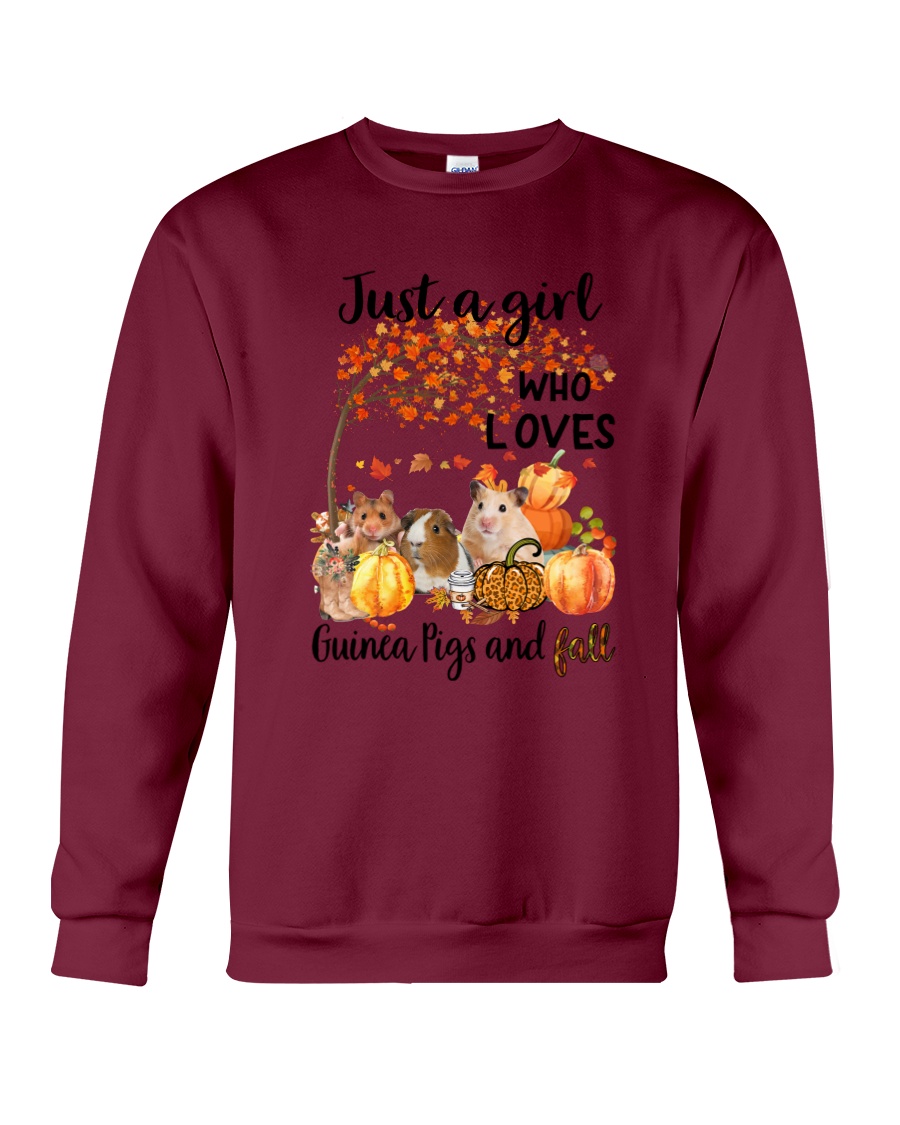 Guineapig Thanksgiving Just A Girl Who Loves Guinea Pigs And Fall Crewneck Sweatshirt Guineapig Thanksgiving Just A Girl Who Loves Guinea Pigs And Fall Crewneck Sweatshirt