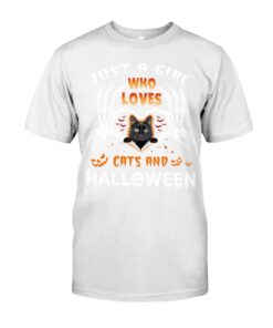 Just A Girl Who Loves Cats And Halloween Unisex T-shirt