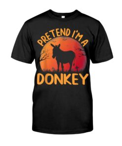 Donkey Pretend Matching Halloween Holiday Unisex T-shirt