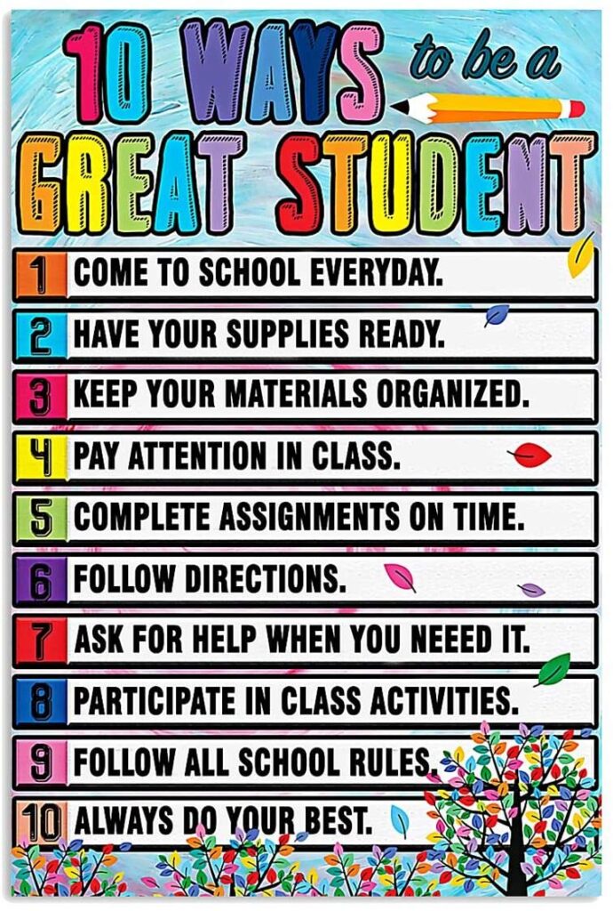 Vintage Teacher 10 Ways To Be A Great Student | Teetiv.com