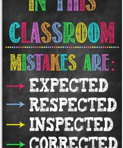 Teacher In This Classroom Mistake Are Expected Respected Inspected ...