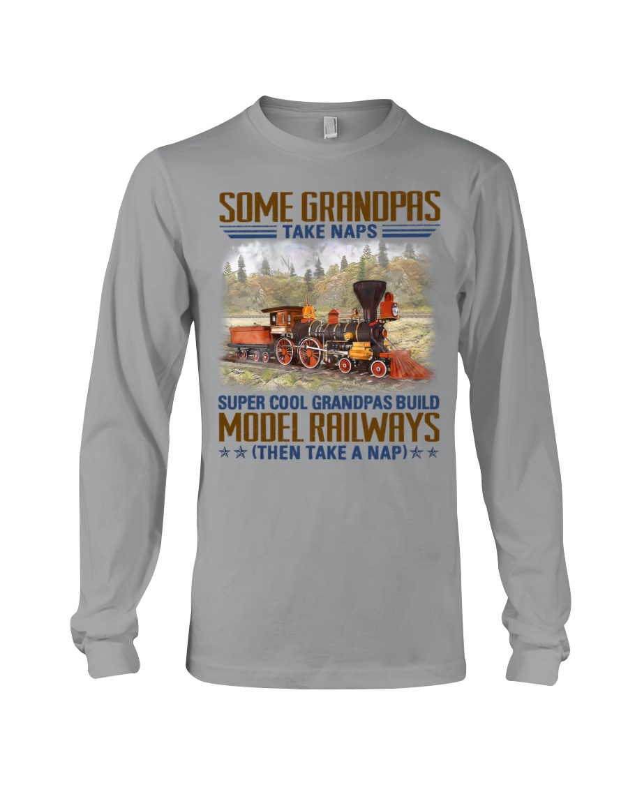 Model Railroad Grandpas Take Naps Ewa068 Long Sleeve Model Railroad Grandpas Take Naps Ewa068 Long Sleeve