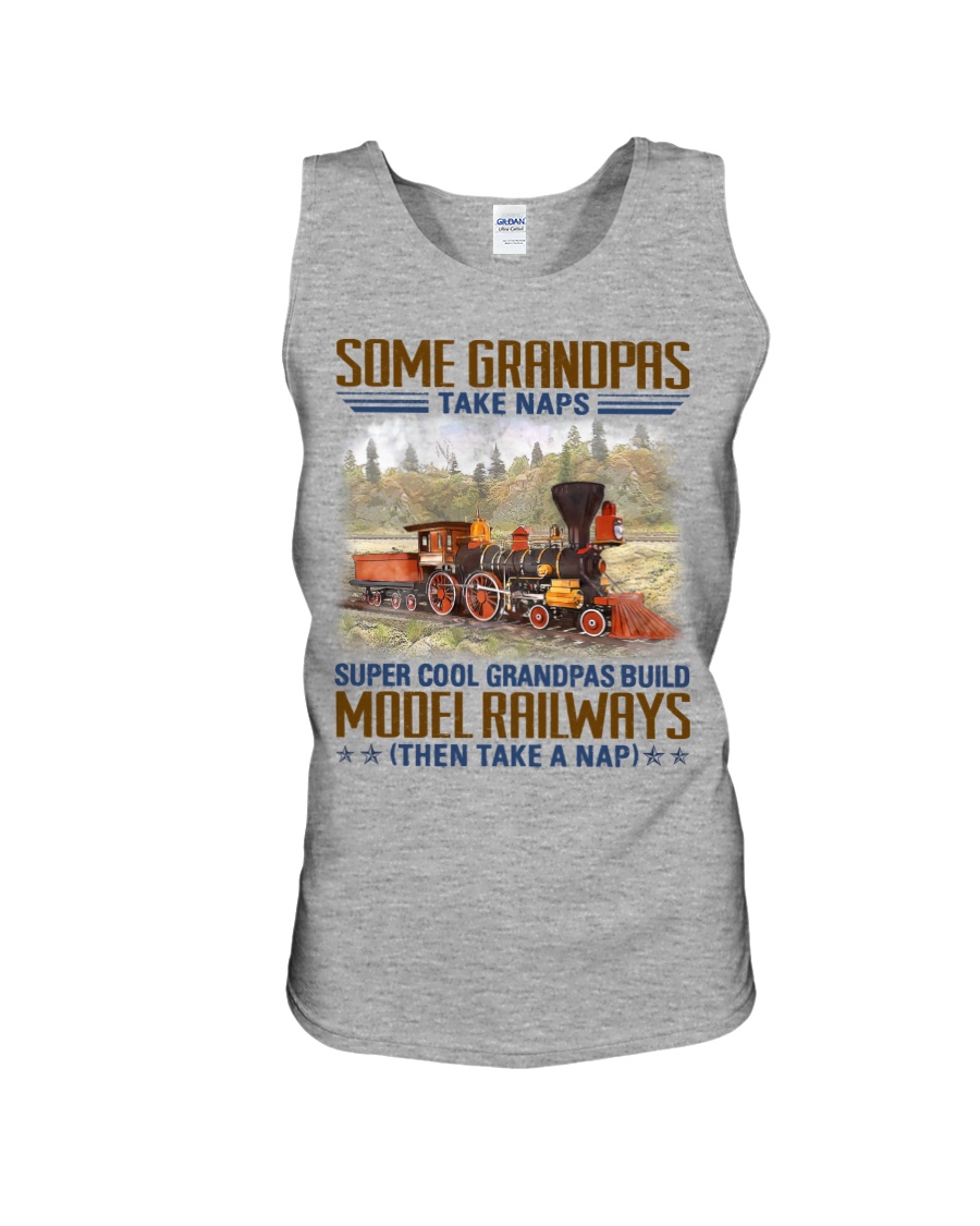 Model Railroad Grandpas Take Naps Ewa068 Unisex Tank Model Railroad Grandpas Take Naps Ewa068 Unisex Tank