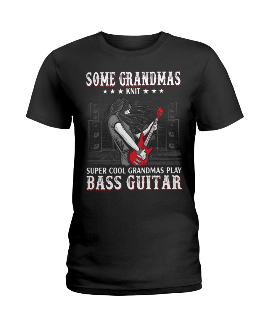 Bass Guitar Grandmas Knit Ladies Tee Bass Guitar Grandmas Knit Ladies Tee