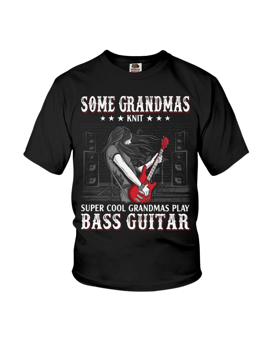 Bass Guitar Grandmas Knit Youth T-Shirt Bass Guitar Grandmas Knit Youth T-Shirt
