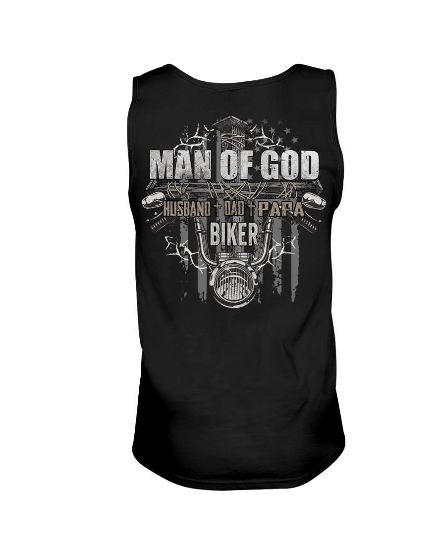 Man Of God Husband Dad Papa Biker Unisex Tank Man Of God Husband Dad Papa Biker Unisex Tank