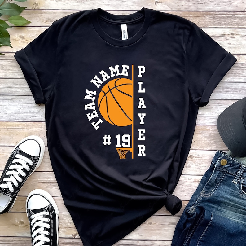 Sports Mom Shirt Custom Name Number Basketball T Shirt