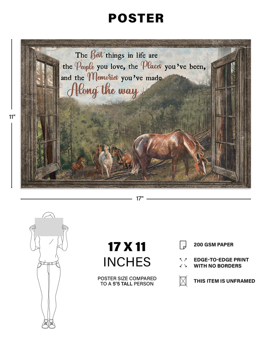 The Best Things In Life Are The People You Love Gift For Horse Lovers Poster The Best Things In Life Are The People You Love Gift For Horse Lovers Poster
