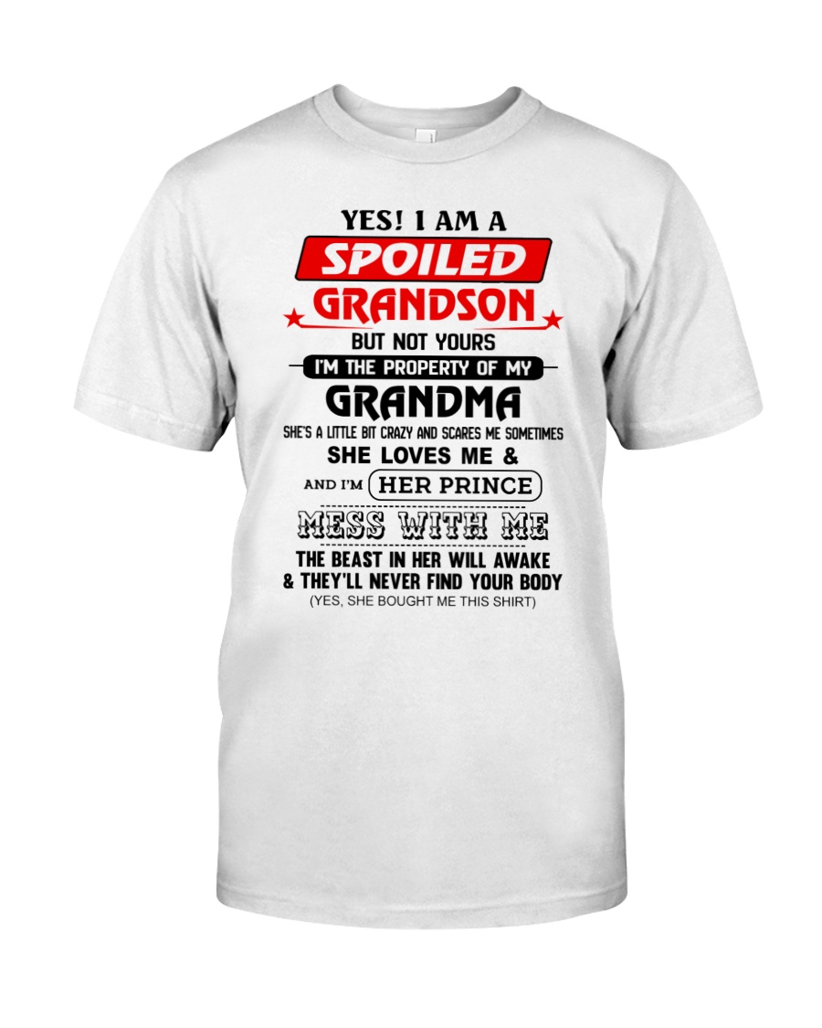 spoiled grandson t shirt