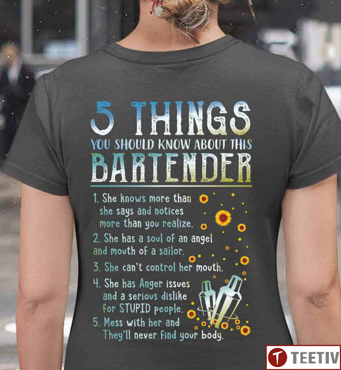 5 Things You Should Know About This Bartender T-Shirt