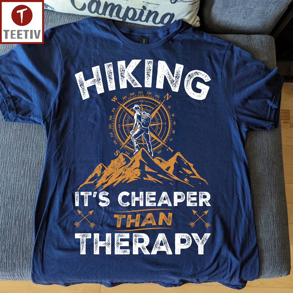 Hiking It's Cheaper Than Therapy Unisex T-shirt