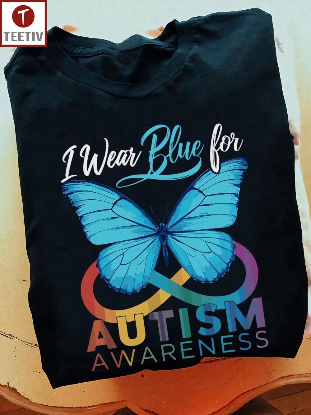 I Wear Blue For Autism Awareness Unisex T-shirt