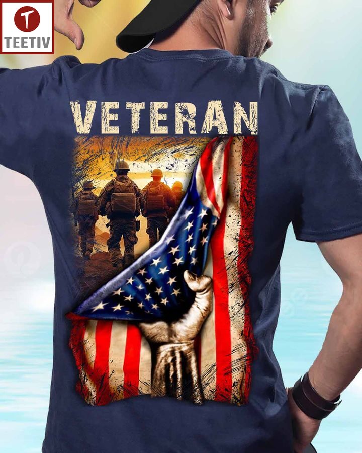 Proud Veteran US Flag Unisex T-shirt